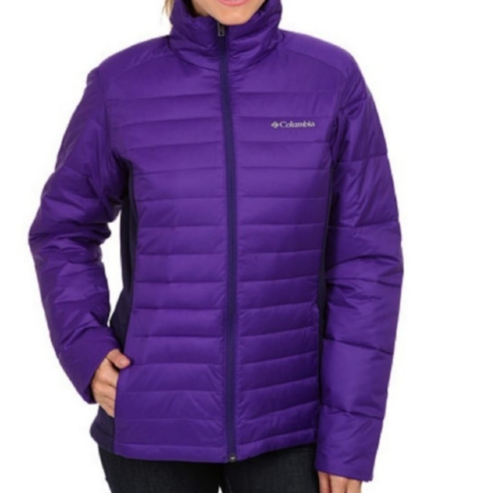 Columbia Purple Puffer Jacket Size M